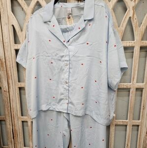 Heart Pajamas Valentine's ~Two Piece Pajama Set ~SZ XXL Women's Old Navy